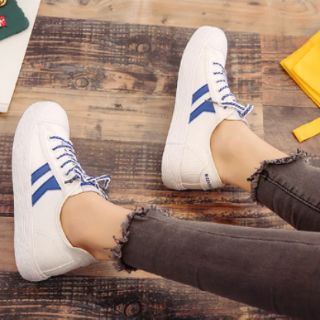 พร้อมส่ง size37/38/39 รองเท้าผ้าใบแฟชั่นใส่สบาย