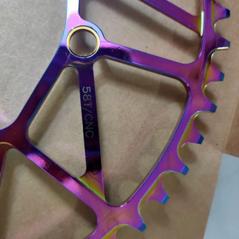 Chainring litepro 58T rainbow bcd 130