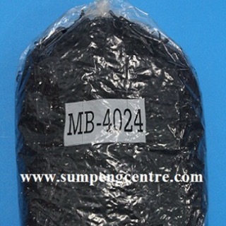 ยางมันรัดผมดำ เส้นกลาง 4024 (1 กิโล), Medium black hair rubber band 4024 (1 kilo)