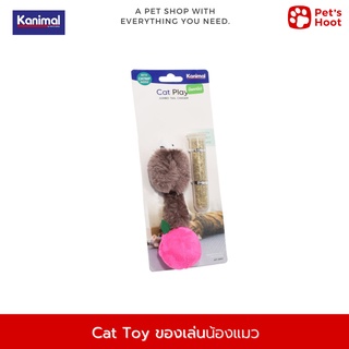 Kanimal Cat Toy ของเล่นแมว ของเล่นหนูผ้าหางกลม พร้อมกระปุก Catnip สำหรับแมวทุกวัย