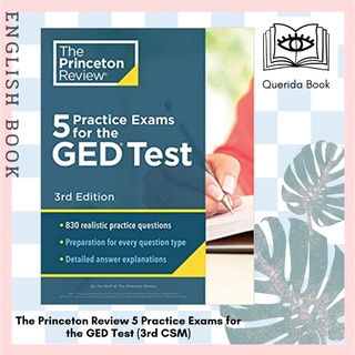 The Princeton Review 5 Practice Exams for the GED Test Extra Prep for a Higher Score (3rd CSM) พร้อมส่ง หนังสือเตรียมสอบ