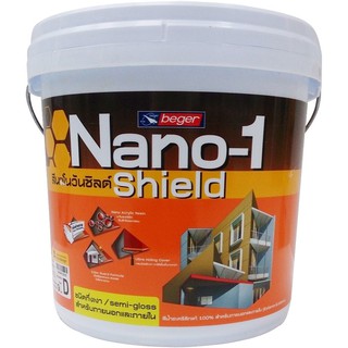 สีน้ำทาภายนอก TOA NANO1 SHIELD BASE D กึ่งเงา 9 ลิตร