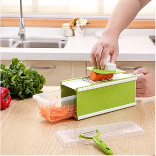 เครื่องตัดผักเครื่องขูดมันฝรั่งแครอท Dicer สลัดกับ Peeler