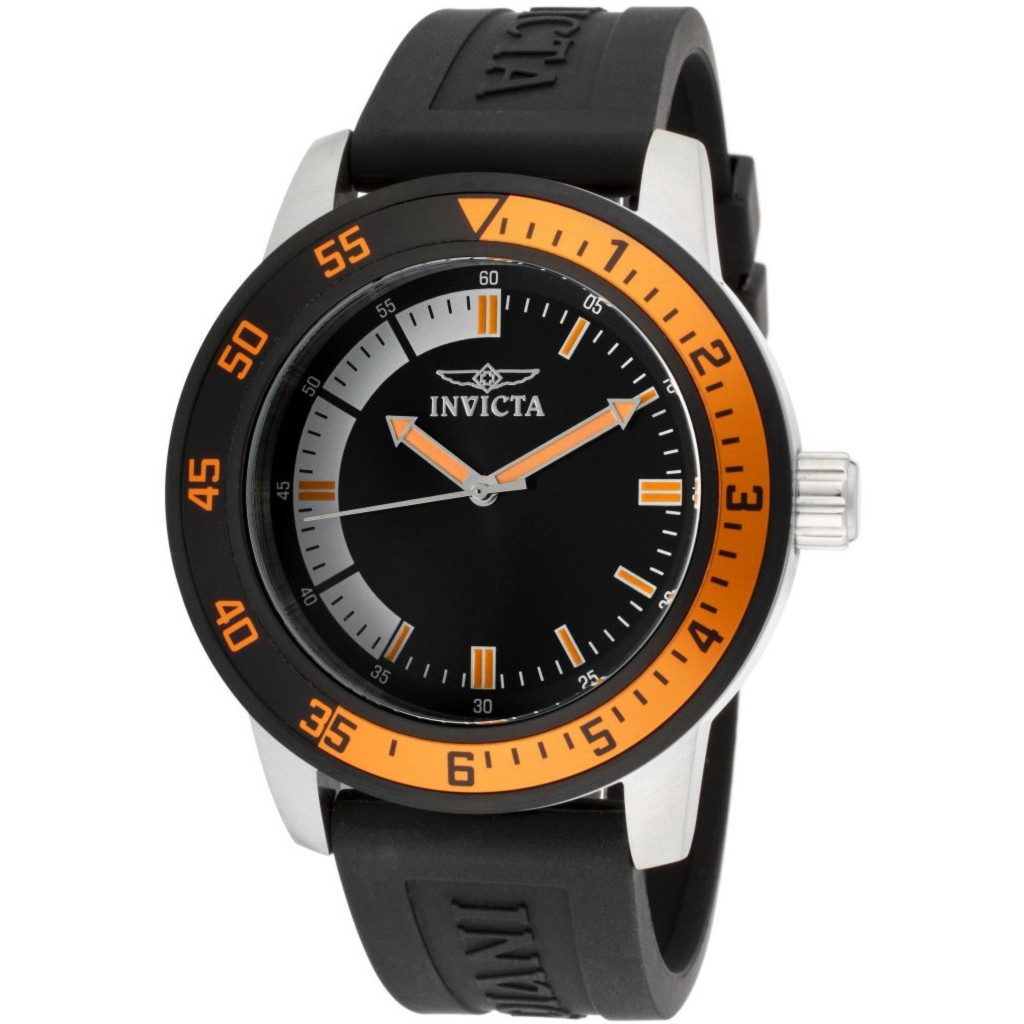นาฬิกาข้อมือ INVICTA  Style 12848 Mens Specialty Black Dial Black Polyurethane