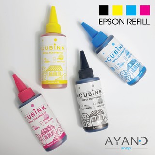 หมึกเติม Inkjet Epson Refill ทุกรุ่น ขนาด 100 ml. (สินค้ารับประกันคุณภาพ)