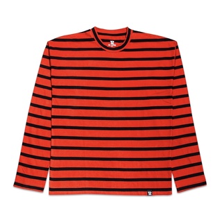 TZ STRIPE BOL L/S TEE BLACK/RED