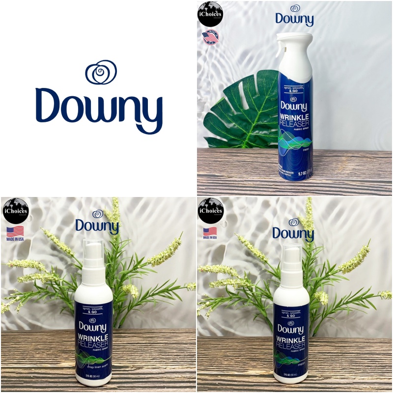 [Downy] Wrinkle Releaser Fabric Spray 90 mL or 275g สเปรย์ฉีดผ้าเรียบ ไม่ต้องใช้เตารีด กลิ่นหอม แห้ง