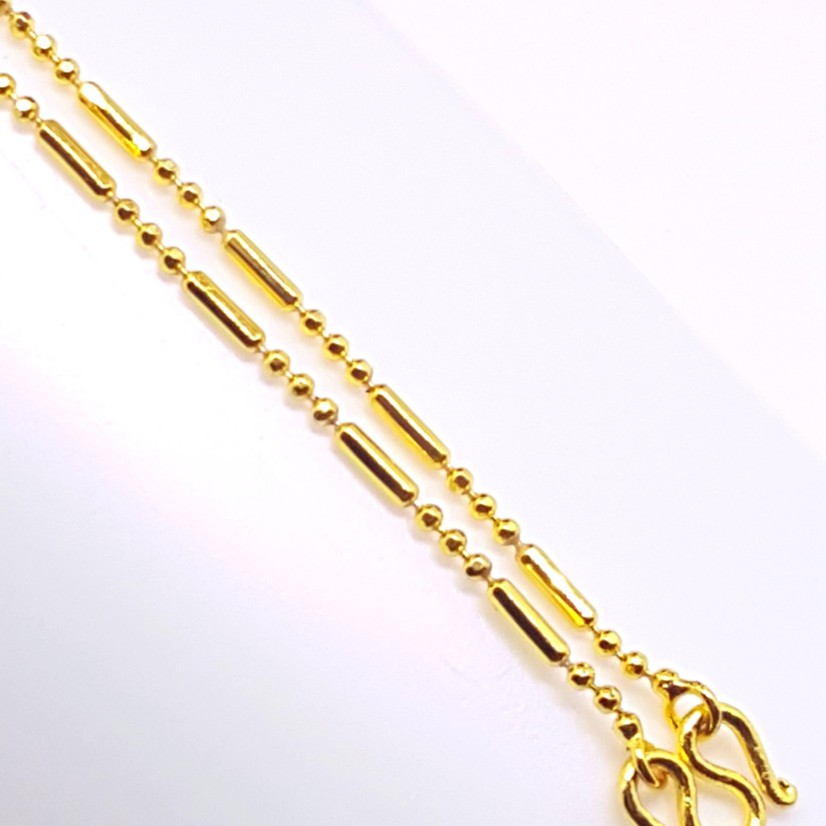 Nicha สร้อยคอสลึง ชุบทอง3ไมครอนลายอิตาลี