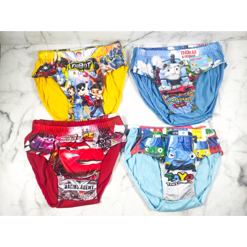 ขายส่งหลายโหลชุดชั้นในเด็กชาย 12 ตัวพร้อม KenKen / KEN KEN / ตัวละครสําหรับเด็ก KEN-KEN Yakuza