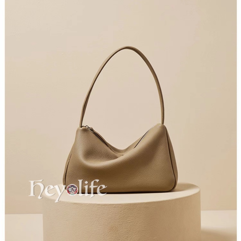 Korean Togo Leather Baguette Bag Retro Armpit Bag Cowhide Handbag Shoulder Bag Women Elrf 4701