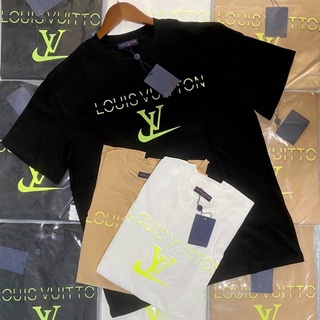 LOUIS VUITTON TEE COTTON เสื้อยืดลำลองแขนสั้น