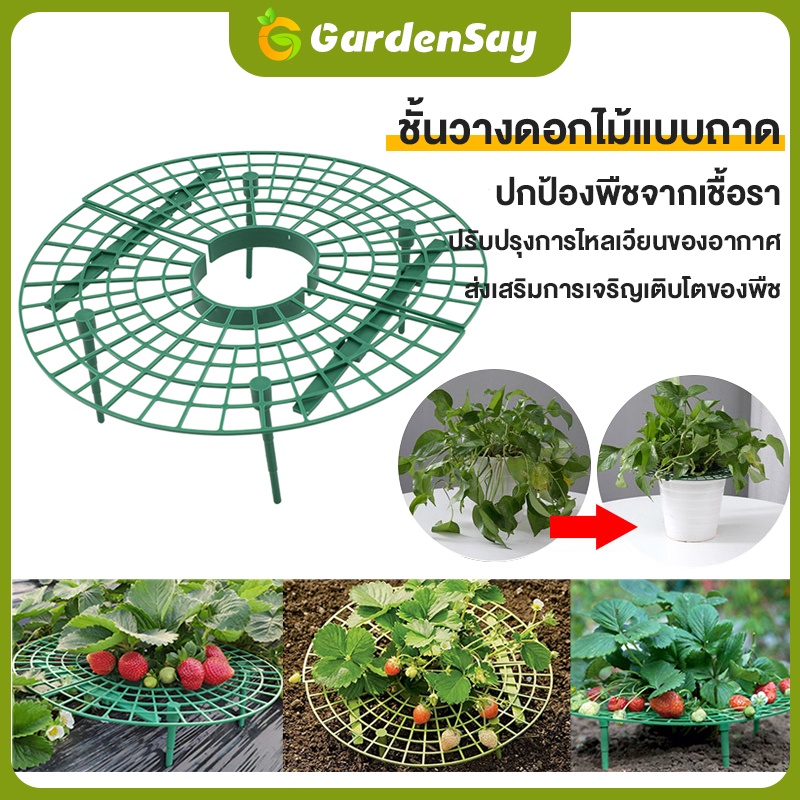 ชั้นวางระเบียงผลไม้ดอกไม้สตรอเบอร์รี่ ชั้นวางรองรับไต่เถาวัลย์ พืช ดอกไม้ พร้อมขาตั้ง 1 ชิ้น