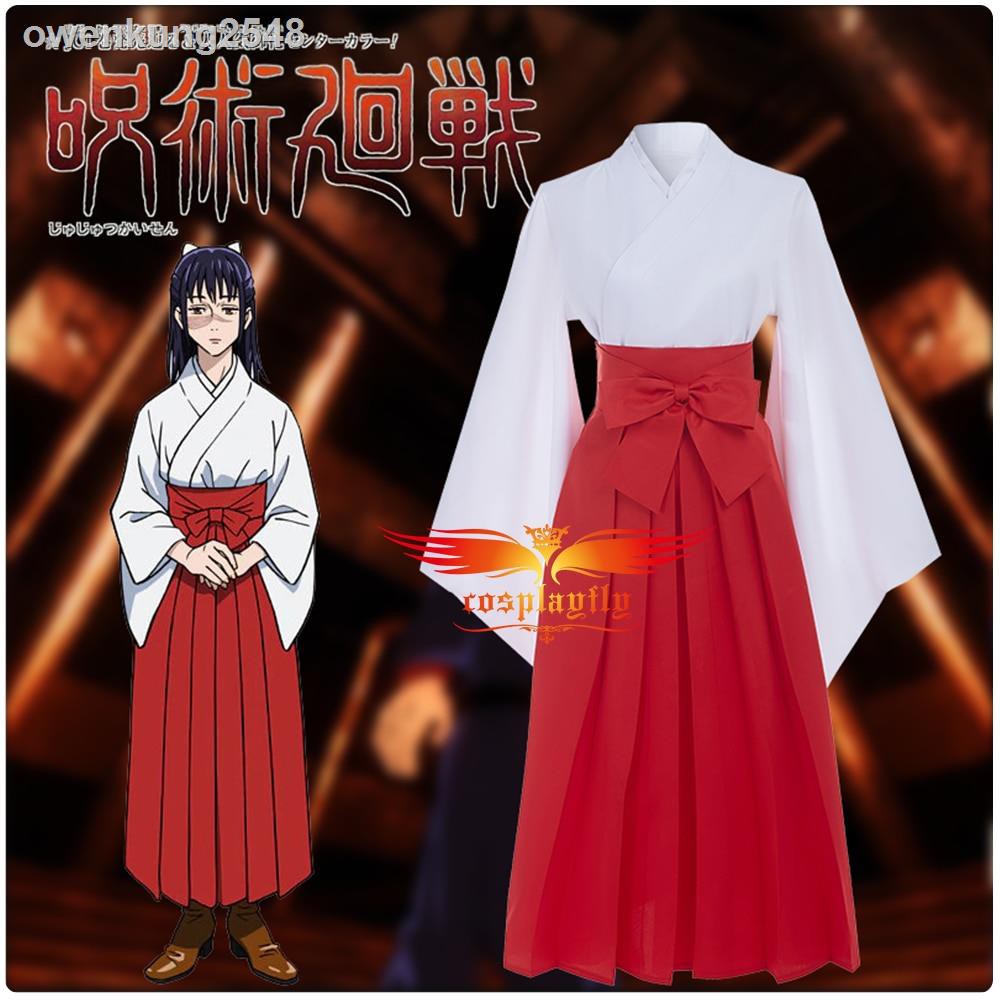 ❤️COD อะนิเมะ Jujutsu Kaisen Iori Utahime คอสเพลย์เครื่องแต่งกายสำหรับผู้ใหญ่ผู้หญิงชุดกิโมโน Batwin