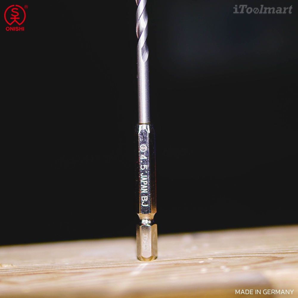 ONISHI ดอกสว่านเจาะคอนกรีต ก้าน HEX No.24 Hex Shank Concrete Drill Bits/ชุด 5ดอก 4.5/5.5/6.0/6.5/7.5 - รูปที่ 4