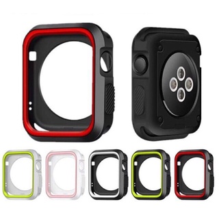 เคส TPU นิ่ม หลากสี สําหรับ Apple Watch 49 มม. 45 มม. 41 มม. 44 มม. 40 มม. 42 มม. 38 มม. Series Ultra 8 7 SE 6 5 4 3 2 1