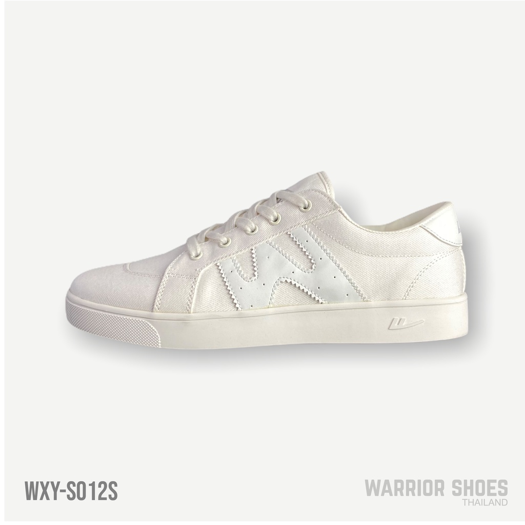 Warrior shoes รองเท้าผ้าใบ รุ่น WXY-S012S สี White
