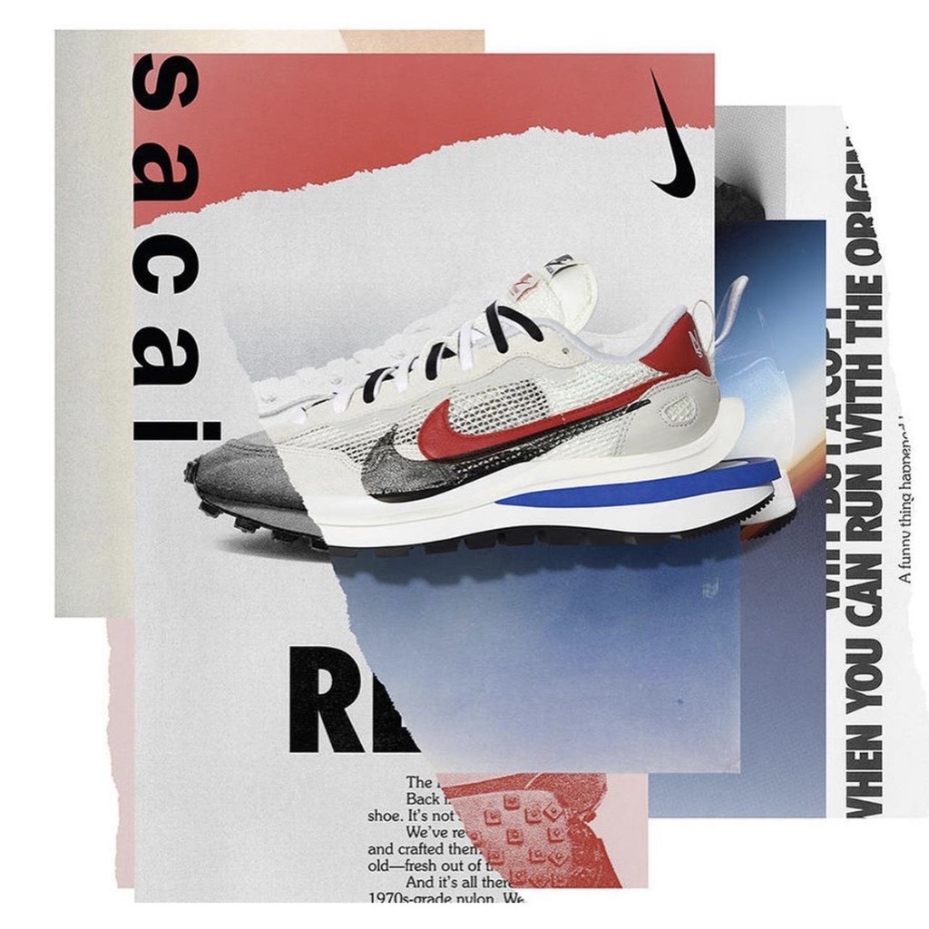 Nike(Lab) VaporWaffle x “SACAI” สี White/Forrest Gump 🏅 (Pre-Order)