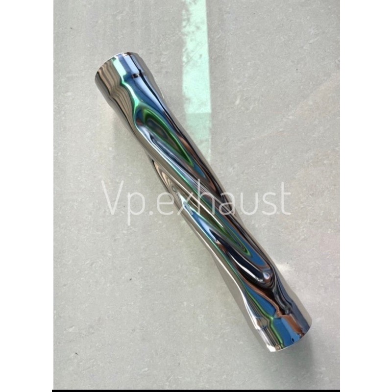 แป๊ปบิดเกลียว แป๊ปเกลียว ท่อไอเสีย สแตนเลส304 ขนาด 1.6” 2” 2.5”