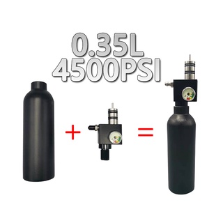 All-in-one ขวดโซดาแรงดันสูง กันระเบิด 4500Psi PCP M18*1.5