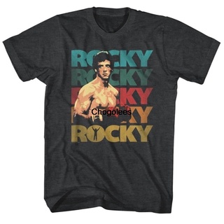 เสื้อยืดสีขาวGildan เสื้อยืดลําลอง ผ้าฝ้าย แขนสั้น คอกลม พิมพ์ลาย Rocky Movie 70s Rocky Balboa แฟชั่นสําหรับผู้ชาย ไซซ์