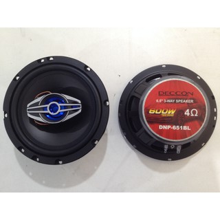 ดอกลำโพง 3 ทาง ขนาด 6.5 นิ้ว DECCON DNP-651BL 6.5" 3 Way speaker 600W 4 OHM