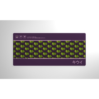 Fruit Switch Series Deskmat - Kiwi แผ่นรองเมาส์ / แผ่นรองโต๊ะทำงานขนาด 900x400x4 มม เย็บขอบ