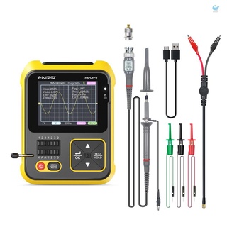 Hgt เครื่องทดสอบทรานซิสเตอร์ ออสซิลโลสโคป 200kHz แบบพกพา 2 In 1 เอาท์พุต PWM สี่เหลี่ยม หน้าจอสี 2.4 นิ้ว พร้อมไฟแบ็คไลท์