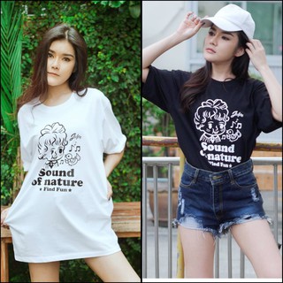 เสื้อยืดโอเวอร์ไซส์ผ้าcotton100%oversizeลายการ์ตูนพร้อมส่ง