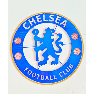 CHELSEA โลโก้ เชลชี เหล็กตัดเลเซอร์ ขนาด 30*30 cm. ทำสีเหมือนจริง พ่นสี2k ทนทุกสภาวะอากาศ ขนาดพกพา ติดได้ทุกที่