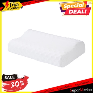 หมอนสุขภาพ TULIP LATEX MEDIUM 33X61X11 ซม. สีขาว หมอนสุขภาพ HEALTHY PILLOW TULIP LATEX MEDIUM 33X61X11CM WHITE