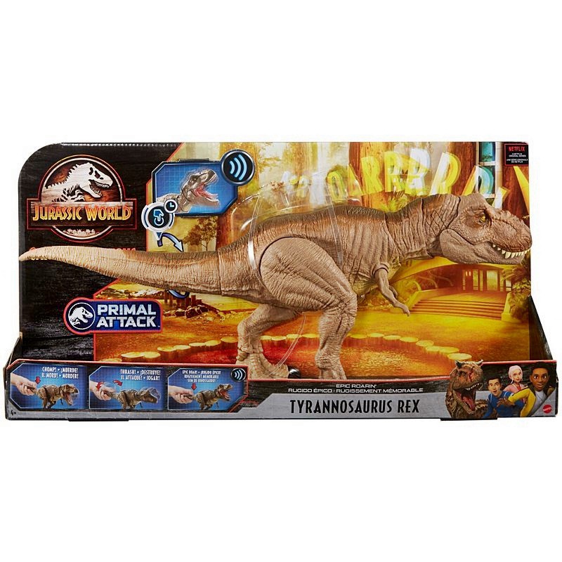 สินค้าขายดี!!! Jurassic World Epic Roarin' Tyrannosaurus Rex โมเดลไดโนเสาร์ จูราสิค ทีเร็ก GJT60 ของเล่น #ของเล่น โมเดล โมเดลรถ ของเล่น ของขวัญ ของสะสม รถ หุ่นยนต์ ตุ๊กตา โมเดลนักฟุตบอล ฟิกเกอร์ Model การ์ดเกมส์