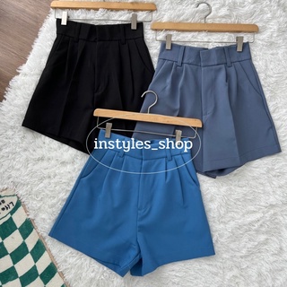 (พร้อมส่ง) instyles_shop💕|hanna shorts กางเกงขาสั้นผู้หญิง กางเกงขาสั้นเอวสูงตะขอหน้า งานฮิตสวยมาก