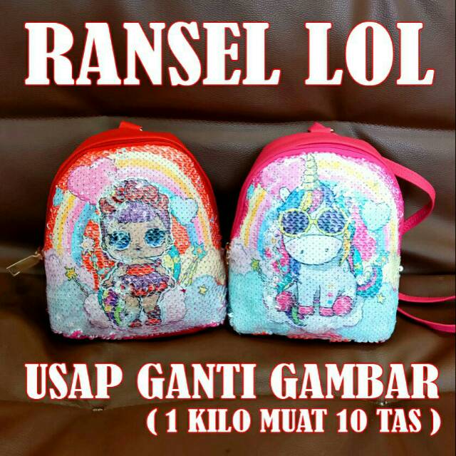 MBELLASHOP - 6609 - CHILDRENS BAGS - BATAM BAGS - LOL SUPRISE UNICORN PONY BAGS