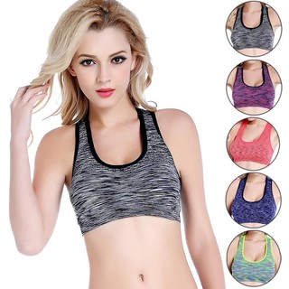 โยคะด้านบน โยคะด้านบน โยคะเสื้อกั๊กโยคะชุดชั้นใน Yoga sports bra Quick drying no steel ring shockproof