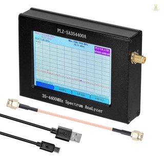 Flt เครื่องวิเคราะห์เครือข่ายสเปกตรัม PLZ-SA35-4400-A1 35-4400mhz ความถี่แบนด์วิดท์ หน้าจอ LCD ควบคุมแบบสัมผัส