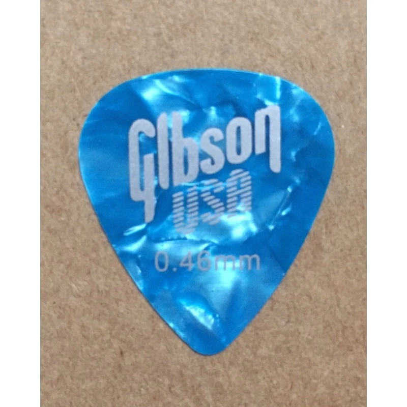 Gibson ปิ๊กกีตาร์โปร่งอย่างดีของแท้ รูปหยดน้ำขนาด 0.46 พร้อมส่ง 🚚 ส่งเร็ว 🚀