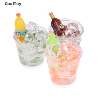 Cooltoy เครื่องดื่มค็อกเทลจําลอง ขนาดเล็ก 1:12 สําหรับตกแต่งบ้านตุ๊กตา 1 ชิ้น