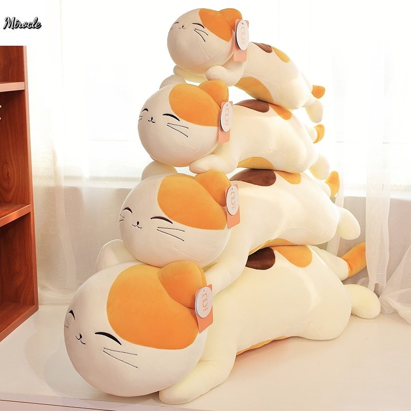 Huggable Sleepingหมอนตุ๊กตาตุ๊กตาStitchแมวน่ารักตุ๊กตาการ์ตูนของเล่นของเล่นสำหรับหญิงของขวัญวันเกิดเด็ก