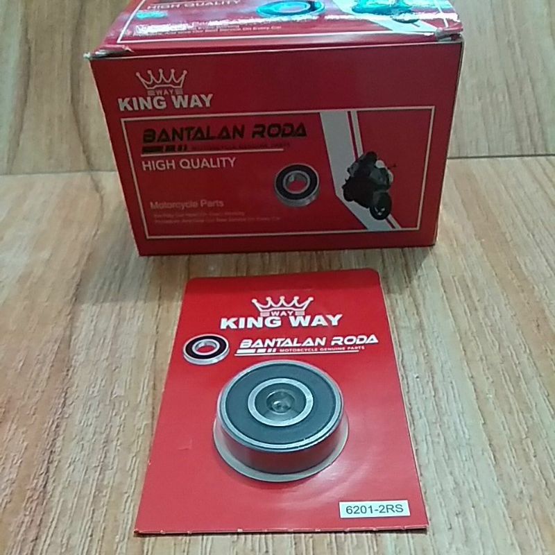 BEARING 6201 2RS LAHAR LAHER WHEEL BEARING 6201 2RS 1 กล่อง CONTAINS 10 ชิ้น