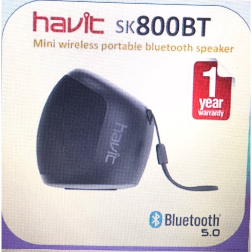 ลำโพง บูลทูธ Havit SK800BT  Mini Wireless Portable Bluetooth Speaker ลำโพงบูลทูธ