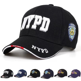 Nypd หมวกเบสบอลผ้าฝ้ายปักลายตัวอักษรแฟชั่นสไตล์ฮิปฮอปสําหรับผู้ชายและผู้หญิง