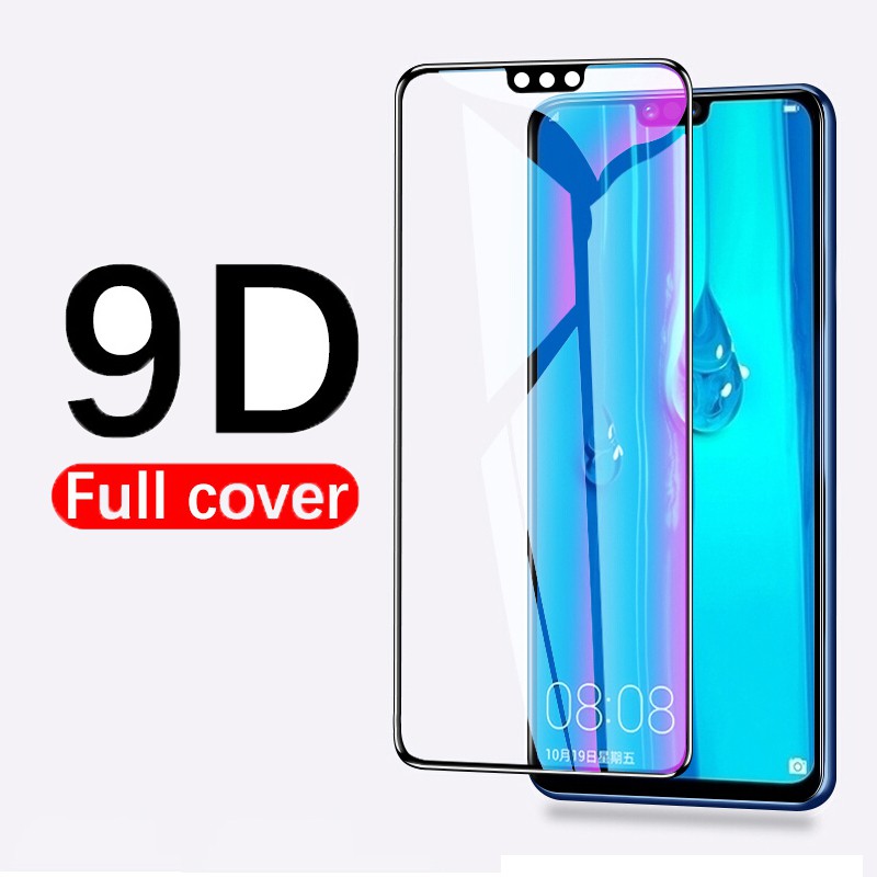 ฟิล์มกระจกแบบเต็มจอกันรอยแบบเต็มจอสําหรับ Huawei P Smart Z Plus Y5 Y6 Y7  9 Prime Pro 2019 Full Cover Tempered Glass Screen Protector Film