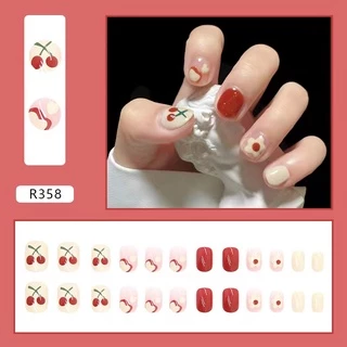 เล็บปลอม สไตล์โมเดิร์น ใช้งานง่าย 24 ชิ้น พร้อมส่ง 【R350-R400】