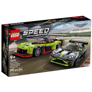 LEGO Speed Champions Aston Martin Valkyrie AMR Pro and Aston Martin Vantage GT3 76910