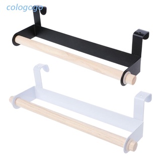 COLO  Kitchen Roll Paper Storage Rack Towel Holder Tissue Hanger Under Cabinet Door