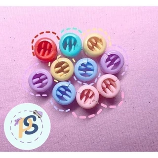 [พร้อมส่ง 60 เม็ด] ลูกปัดเม็ดกลมติดผมสีพาสเทล ยุค 90 สีสันสดใส ราคาถูก ติดผมสำหรับเด็กและผู้ใหญ่ ติดแน่น ไม่หลุดง่าย