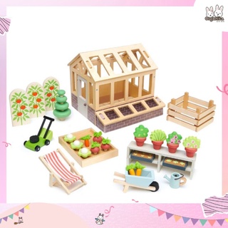 ชุดของเล่นเรือนไม้และสวนผักจำลองแบรนด์ Tender Leaf Toys รุ่น Greenhouse and Garden Set