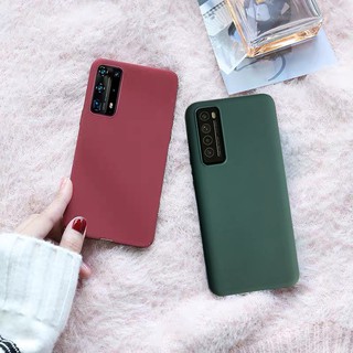 เคสโทรศัพท์แบบบางเคสโทรศัพท์มือถือ Tpu S 20 S 10 Plus S 9 A 10 S A 50 S M 30 S Note 10 Pro S 8 A 30 A 20สีไวน์แดง