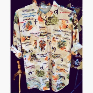 เสื้อเชิ้ตลายวินเทจอก 42 ยาว 27