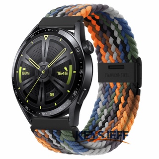 สายนาฬิกาข้อมือไนล่อนถัก 22 มม. สําหรับ Galaxy Watch 3 45 มม. 46 มม. Gear S3 Frontier Classic Huawei Watch GT 3 46 มม.